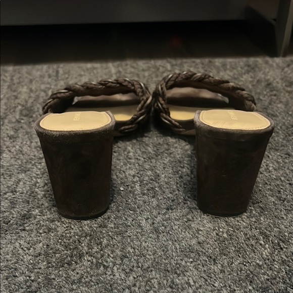 Brown Woven Heeled Sandals by Veronica Beard - Picture 3 of 5